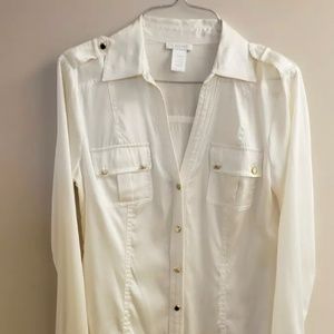 Cache Silk Blouse Sz Small TLC